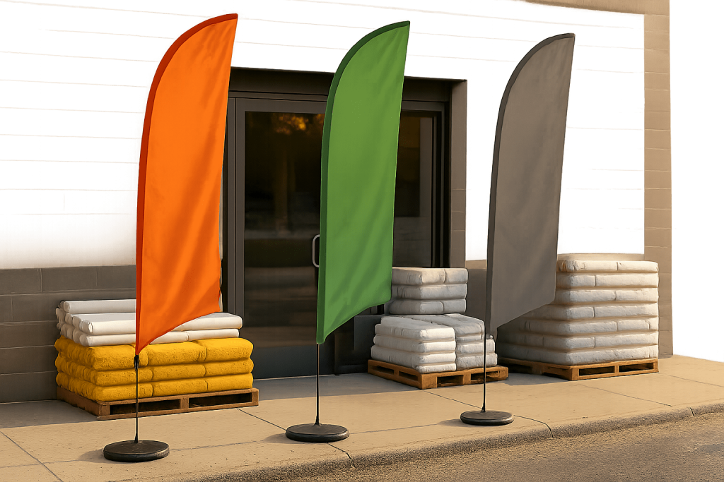 Custom feather flags service for contractors min