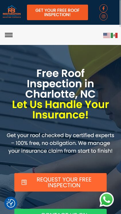 Landing Page Example RB Restoration Builders