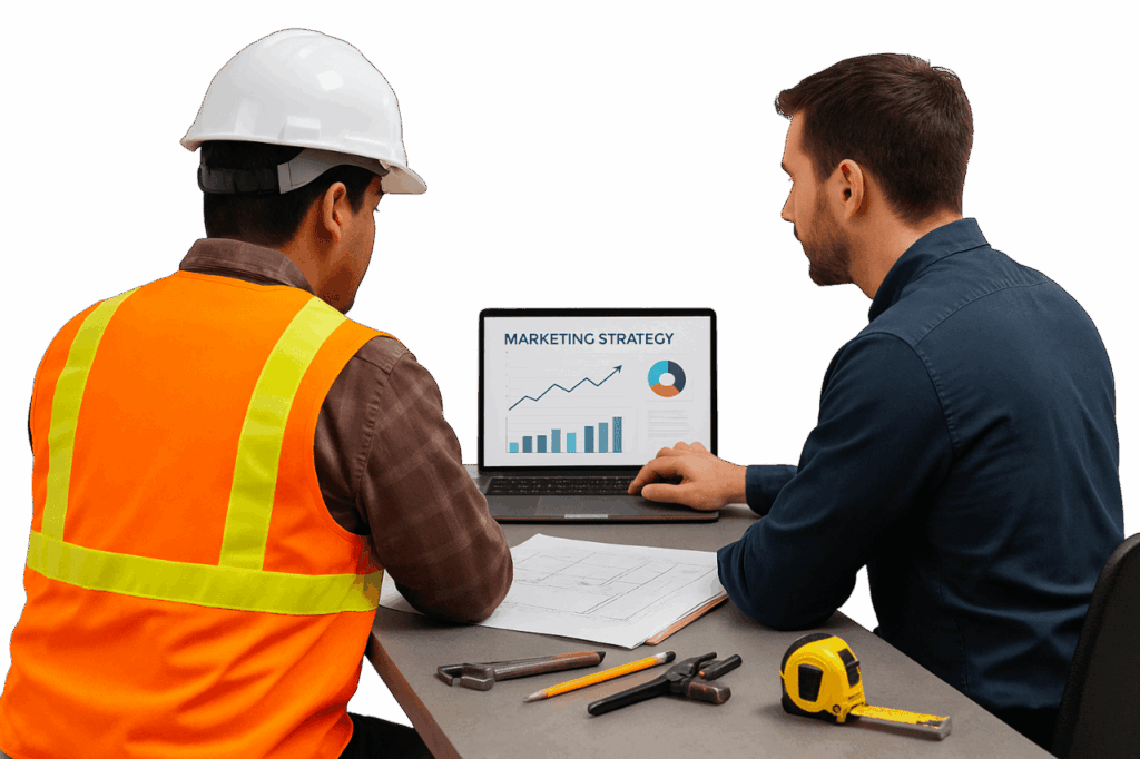 contractor making a marketing consulting