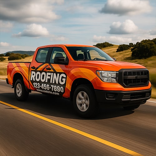 creative vehicle wrap for contracto