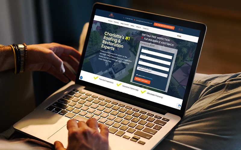 your custom construction website