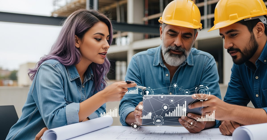 marketing lady helping contractors grow business